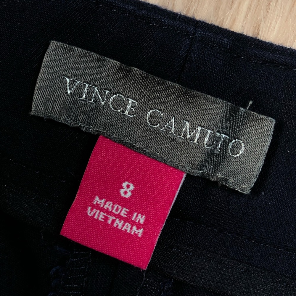Vince Camuto Navy Ankle Pants Size 8 Stretch Slim Career 27” Inseam with Pockets - Picture 4 of 11